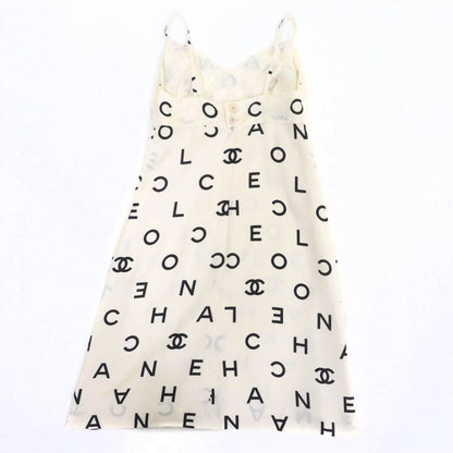 CHANEL Boutique CHANEL Boutique Vintage 97P P07977 100% Silk Full Logo Coco