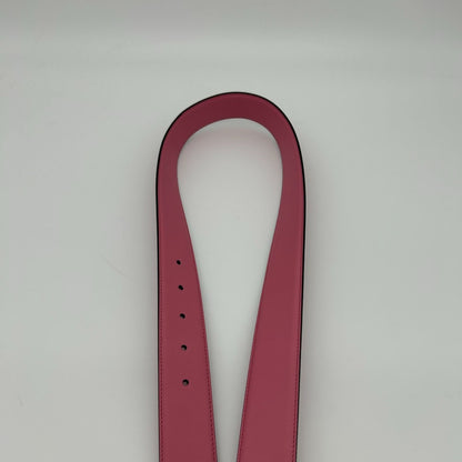 Gucci Belt Interlocking Leather Metal Pink Light Togo — view 7