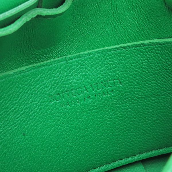 Bottega Veneta Shoulder Bag Candy Cassette Maxi Intrecciato Lambskin Green Gold