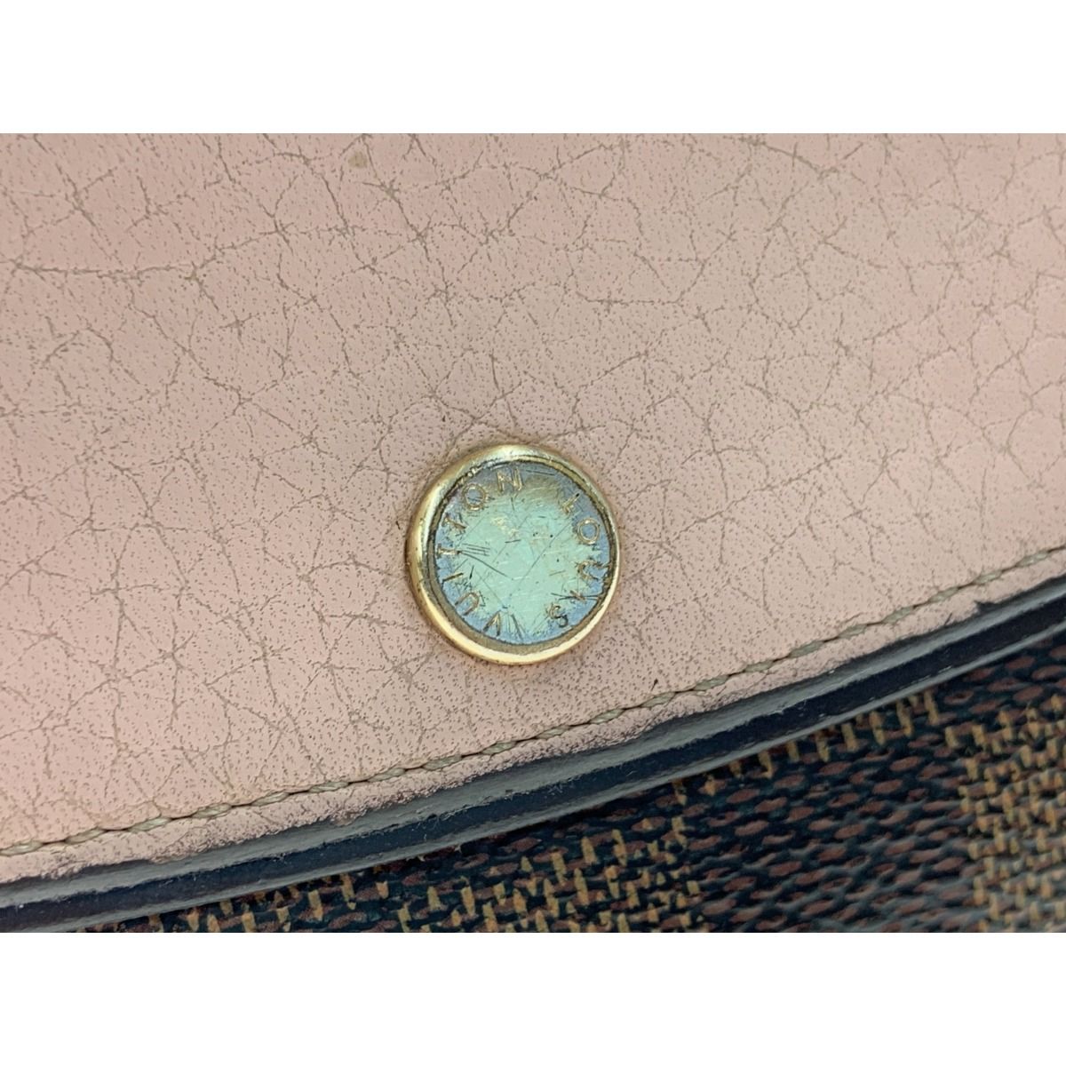 Louis Vuitton Damier Portefeuille Normandy Bifold Long Wallet N61262 Brown