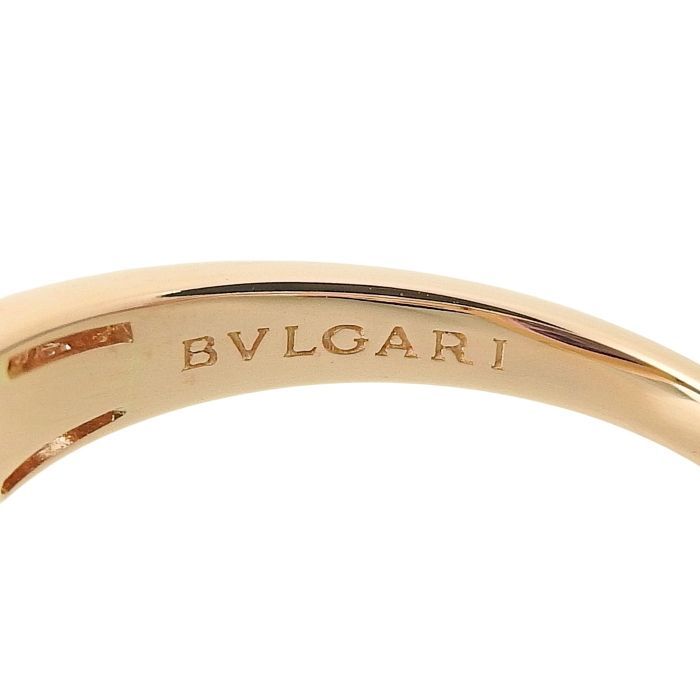 Bvlgari Bulgari Parentesi Cocktail Amethyst Diamond Ring 18K Pink Gold 750 Pink