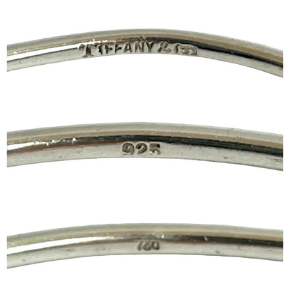 Tiffany & Co Hook Eye Love Knot Bangle 18K Yellow Bracelet Silver — view 3