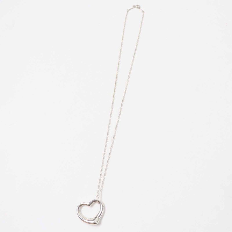 Tiffany & Co Open Heart Medium Necklace / Pendant Sv925 Silver