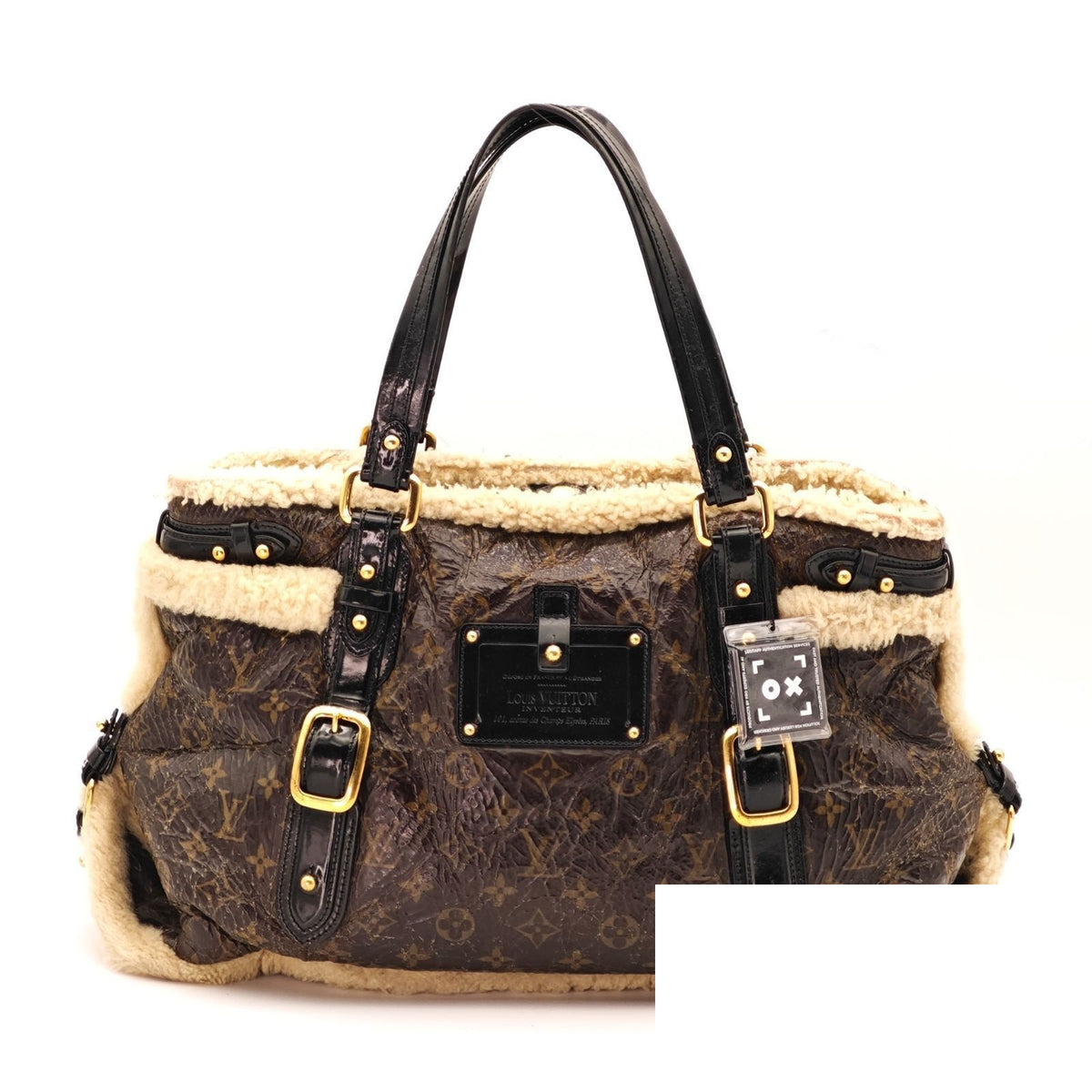 Louis Vuitton Shearling Storm Bag Handbag Brown — view 2