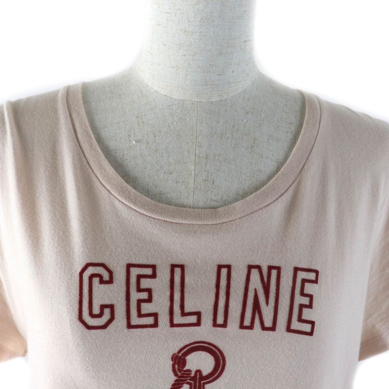 Celine 21SS 2x586114l 100% Cotton Anchor Logo Crew Neck Short Sleeve T-shirt