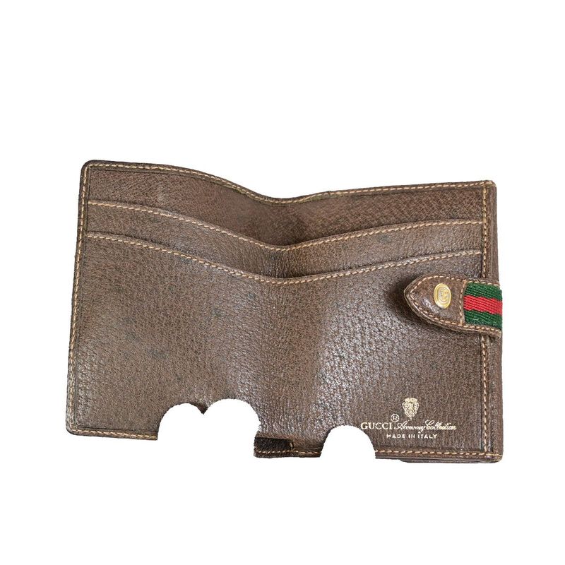 Gucci GG Cherry Bifold Wallet Compact Wallet Vintage 09bs115