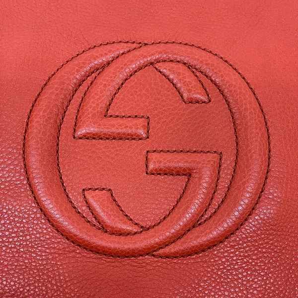 Gucci Soho 308361 Interlocking G Tassel Red Bag Shoulder Bag Women