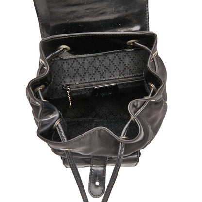 Gucci Bamboo Mini Backpack 00319980030 Black Nylon Leather Women's Gucci