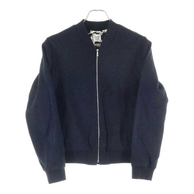 Hermes Kinit ZIP Blouson Knit Jacket Black