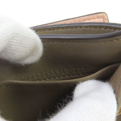 Fendi 8m0426 Selleria Pekaboo Leather Compact Wallet Trifold Wallet Pink