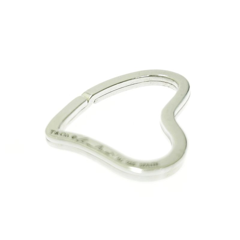 Tiffany & Co Tiffany & Co Silver Open Heart Key Ring 8.6g 925 Engraved 412106