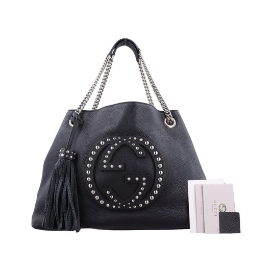 Gucci Soho Black Leather Messenger Bag