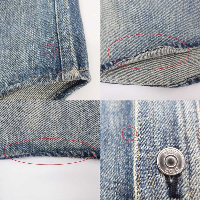 Dior Denim Jacket Shirt 113d585by994 Blue - Size 43 Cotton Apparel