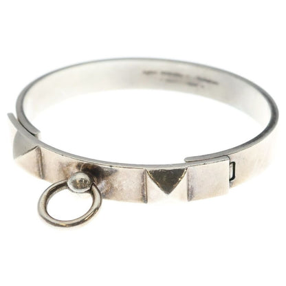 Hermes Collier de Chien Bangle Bracelet Silver