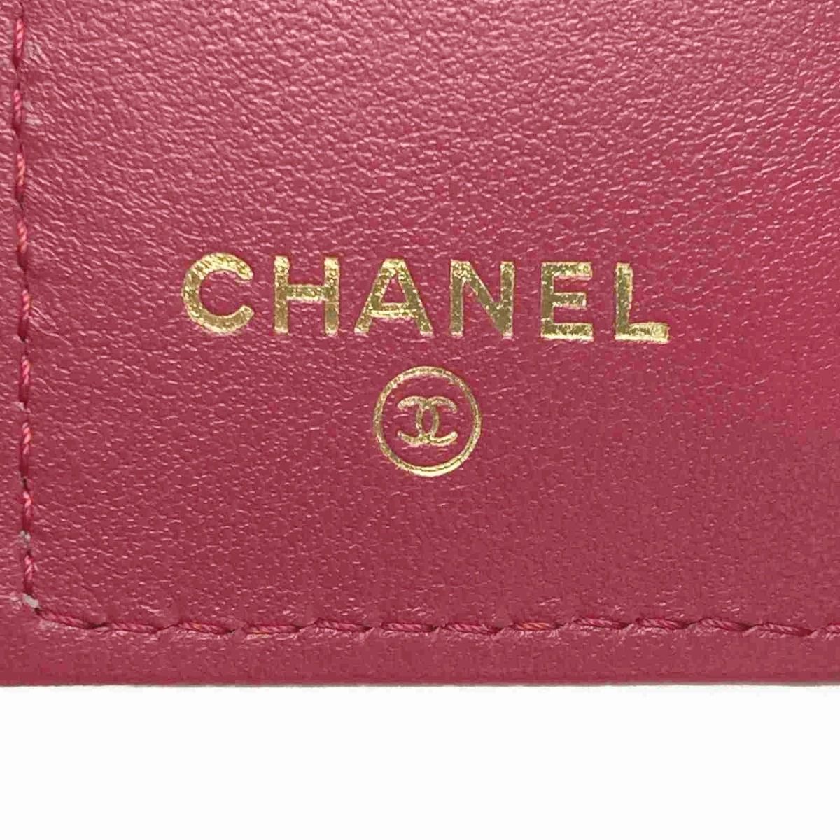 Chanel Classic Small Flap Wallet Ap0230 Rose Pink Cloth