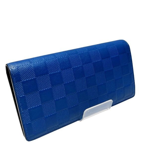Louis Vuitton Damier Infini Portefeuille Blazer N60081 Bifold Wallet Long