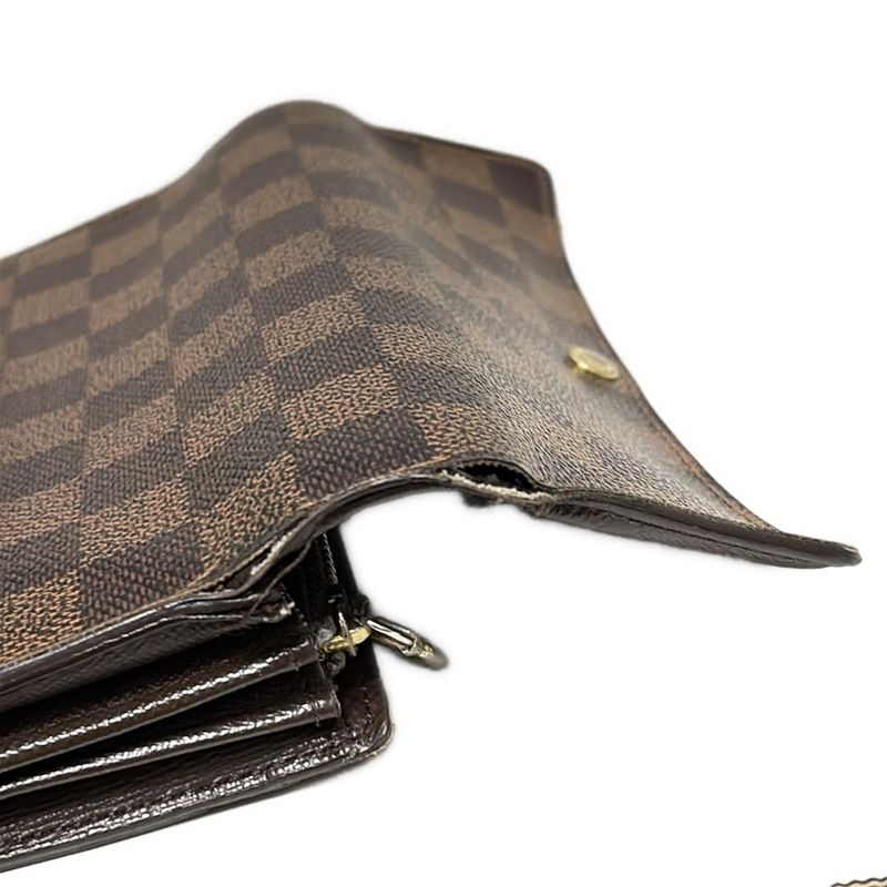 Louis Vuitton Damier Portefeuille Sarah NM2 N61734 Ebène Long Wallet