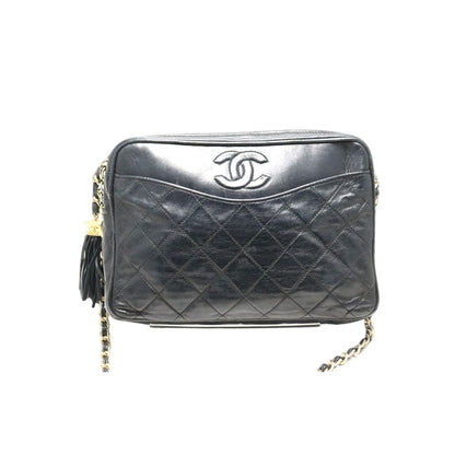 Chanel Quilted Fringe GD Leather Chain Shoulder