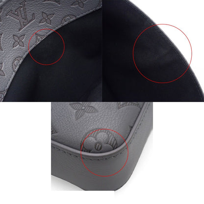 Louis Vuitton Trio Messenger Anthracite Gray Monogram Shadow Shoulder Bag — view 7