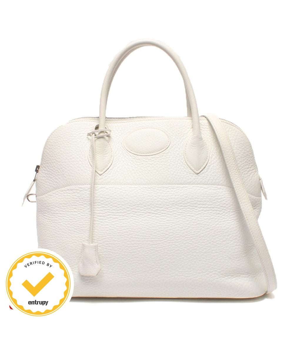 Hermes 2-Way Shoulder Bag Silver Bolide 35