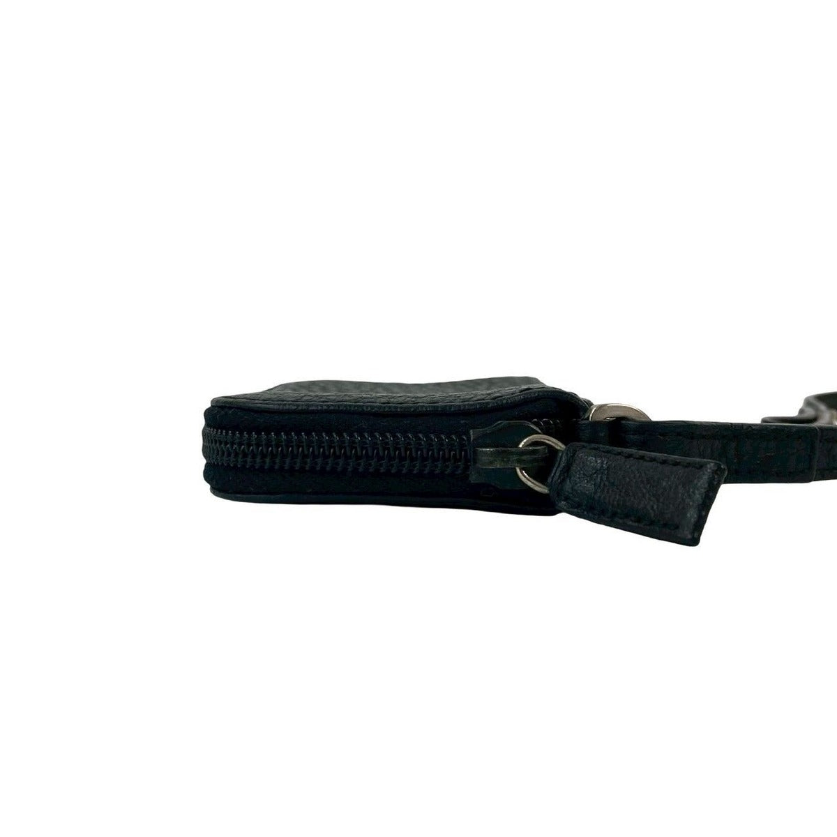 Prada Log Leather Strap Round Zip 6 Key Holder — view 3