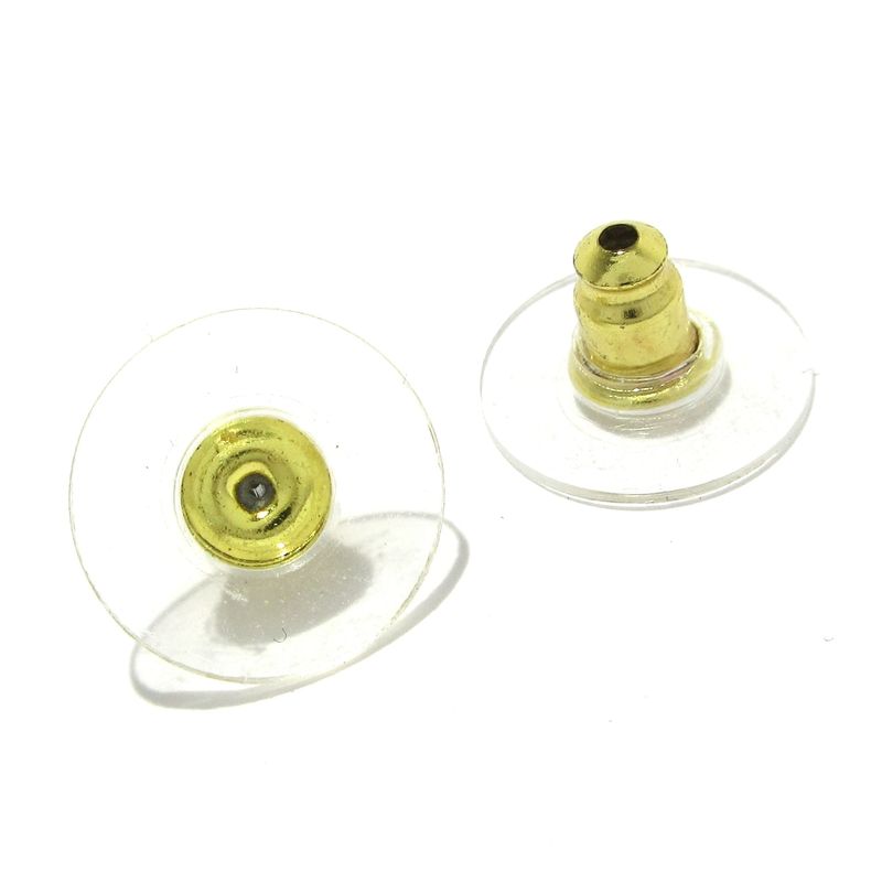 Chanel Earrings - Gold And Pink Coco Mark