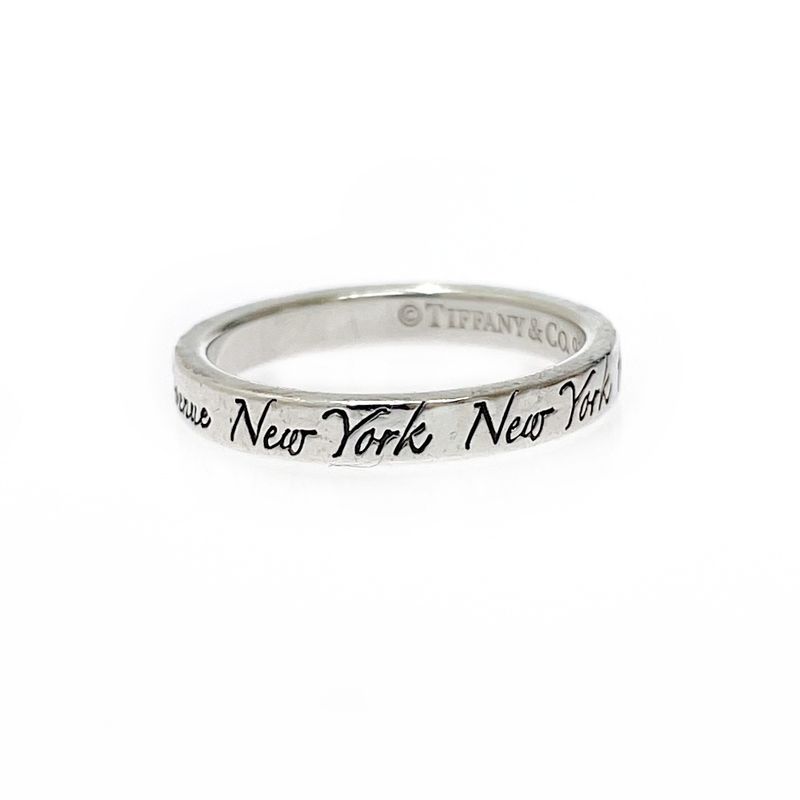 Tiffany & Co Silver Notes Narrow Ring 2.4g 925 Engraved 417972 Ring