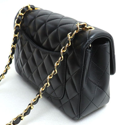 Chanel Mini Classic Handbag Shoulder Bag Black A69900 Ladies Preowned