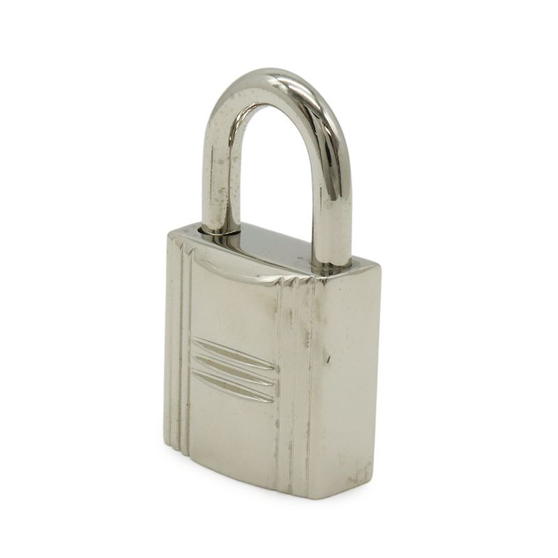 Hermes Cadenas Padlock No121 Key Keyed Metal Silver