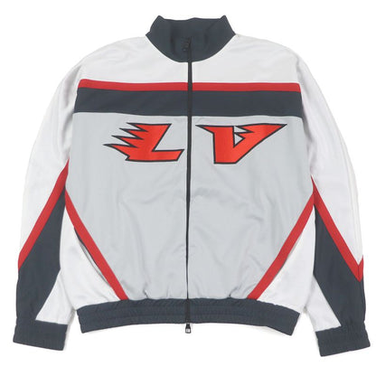 Louis Vuitton 2022 Embellished LV Graphic Hockey Track Blouson Jacket Jersey
