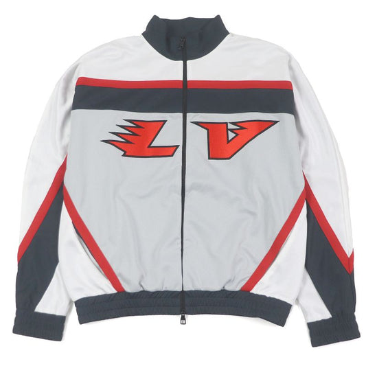 Louis Vuitton 2022 Embellished LV Graphic Hockey Track Blouson Jacket Jersey