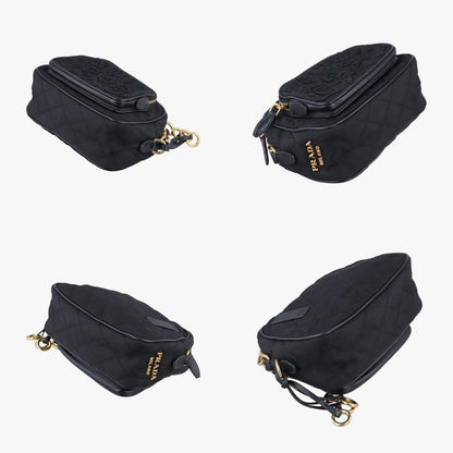 Prada Corsair Quilted Tessuto Black Nylon 180/c
