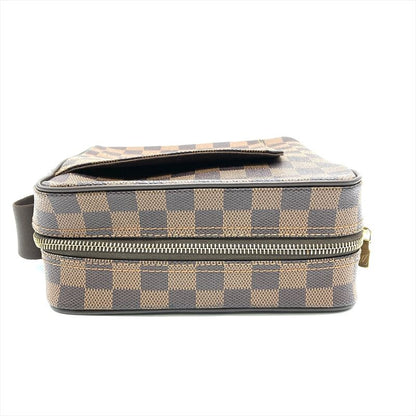 Louis Vuitton Olaf PM Shoulder Bag Damier Ebène N41442 Brown Gold Hardware