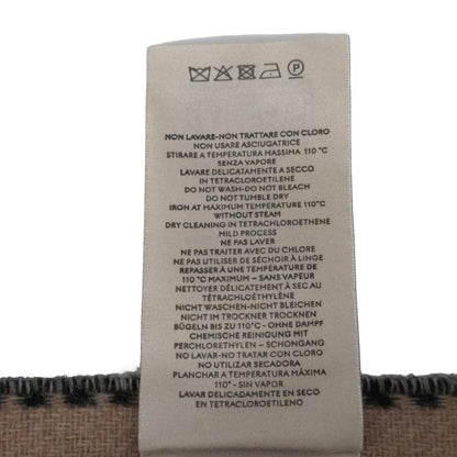 Gucci Scarf Interlocking G Scarf 715497 Beige And Black Wool And Cashmere