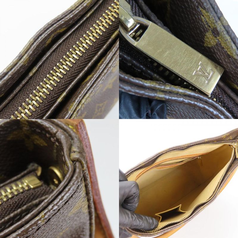 Louis Vuitton Shoulder Bag Looping GM M51145 Monogram Nubuck Brown Shoulder