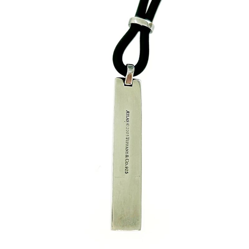 Tiffany & Co Silver Atlas Bar Necklace 15.5g 925 Engraved 418010 Necklace