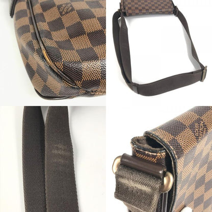 Louis Vuitton Shoulder Bag District PM N41213 Damier Canvas Ebène Brown