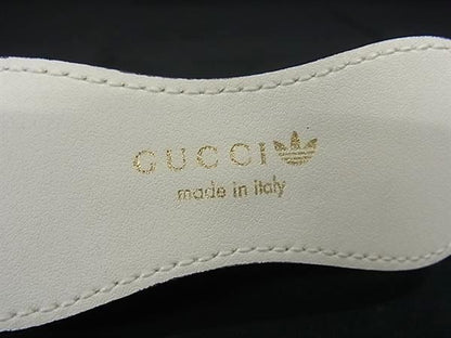 Gucci 625854 Adidas Collaboration Horsebit Leather Belt Size 80 32 Ivory