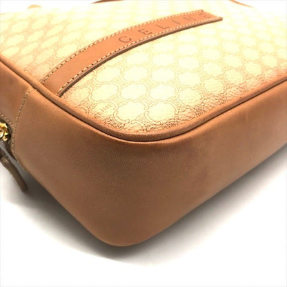 Celine Vintage Hand Bag Macadam Leather Light Brown