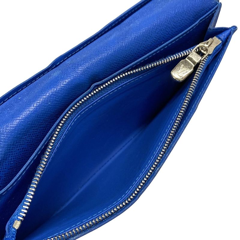 Louis Vuitton Taiga Portefeuille Blazer Long Wallet M63300 Noir Black Leather