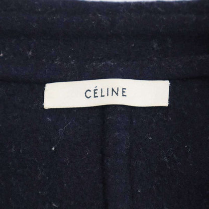 Celine Phoebe Period Wool Long Coat 2 8p02 5955 Navy 38