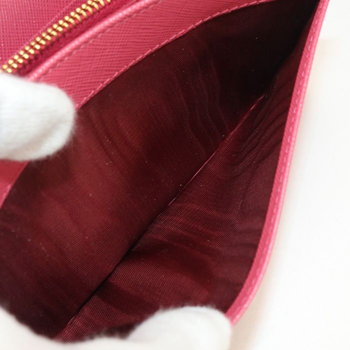 Prada Shoulder Wallet 1m1437 Chain Wallet Saffiano Leather Women