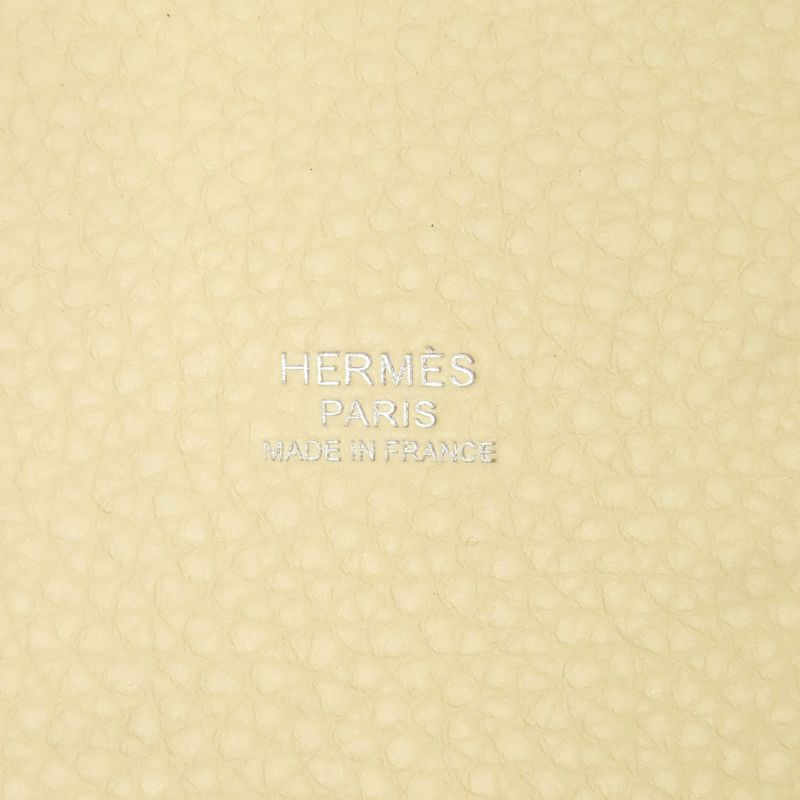 Hermes Picotin Lock MM Silver Hardware Handbag Taurillon Cles Mance Women