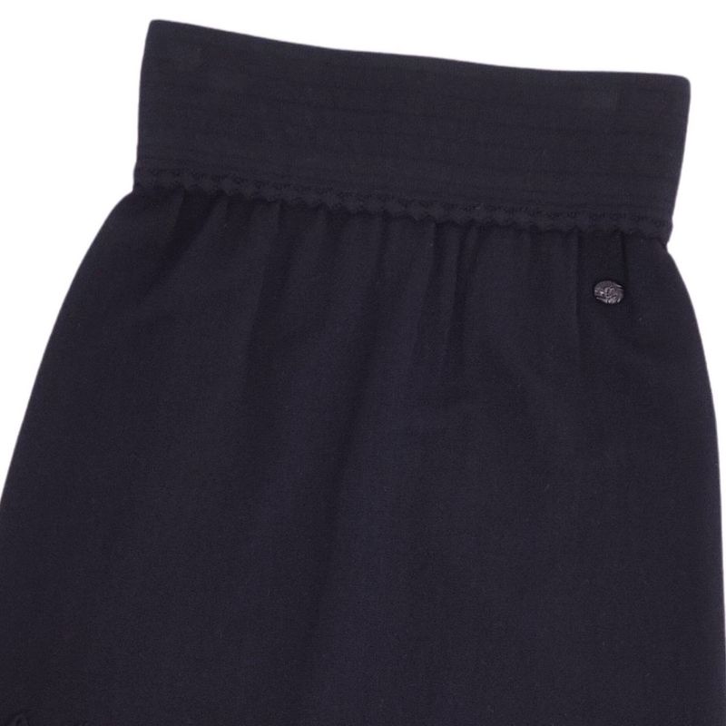 Chanel Knit Skirt Trapezoid Skirt Knee Length Coco Mark