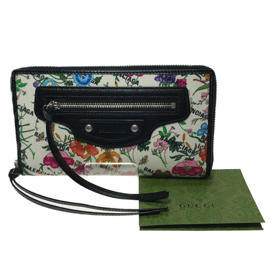 Gucci X Balenciaga Neo Classic Zip Around Wallet