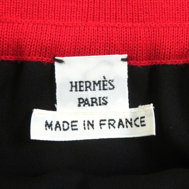 Hermes 522823do 100% Silk All-over Design Twill Laine Wrap Skirt Multicolor 38