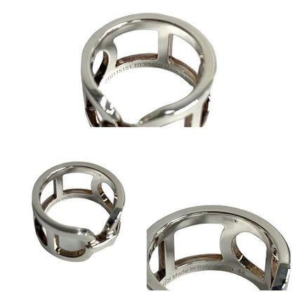 Hermes Everchaine Dancre Silver 925 Ring No 8 Accessory Jewelry Womens 402-3