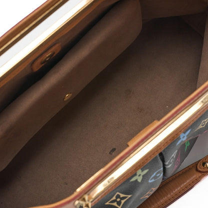 Louis Vuitton Monogram Multicolor Judy MM 2WAY Handbag Noir Black M40255 (gold