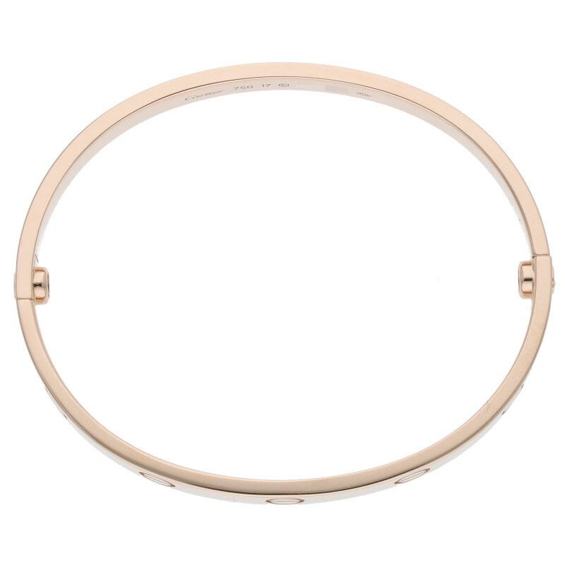 Cartier LOVE Bracelet 18K Pink Gold Love Bracelet Men's 17