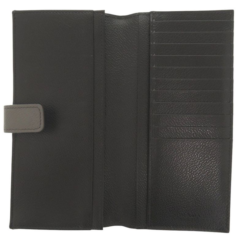 Prada Leather Gray Bifold Long Wallet Bifold Long Wallet Long Wallet 1332 Prada